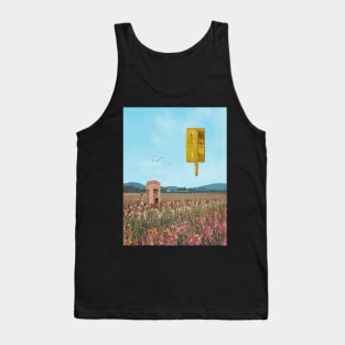 Calling The Sky - Surreal/collage Art Tank Top